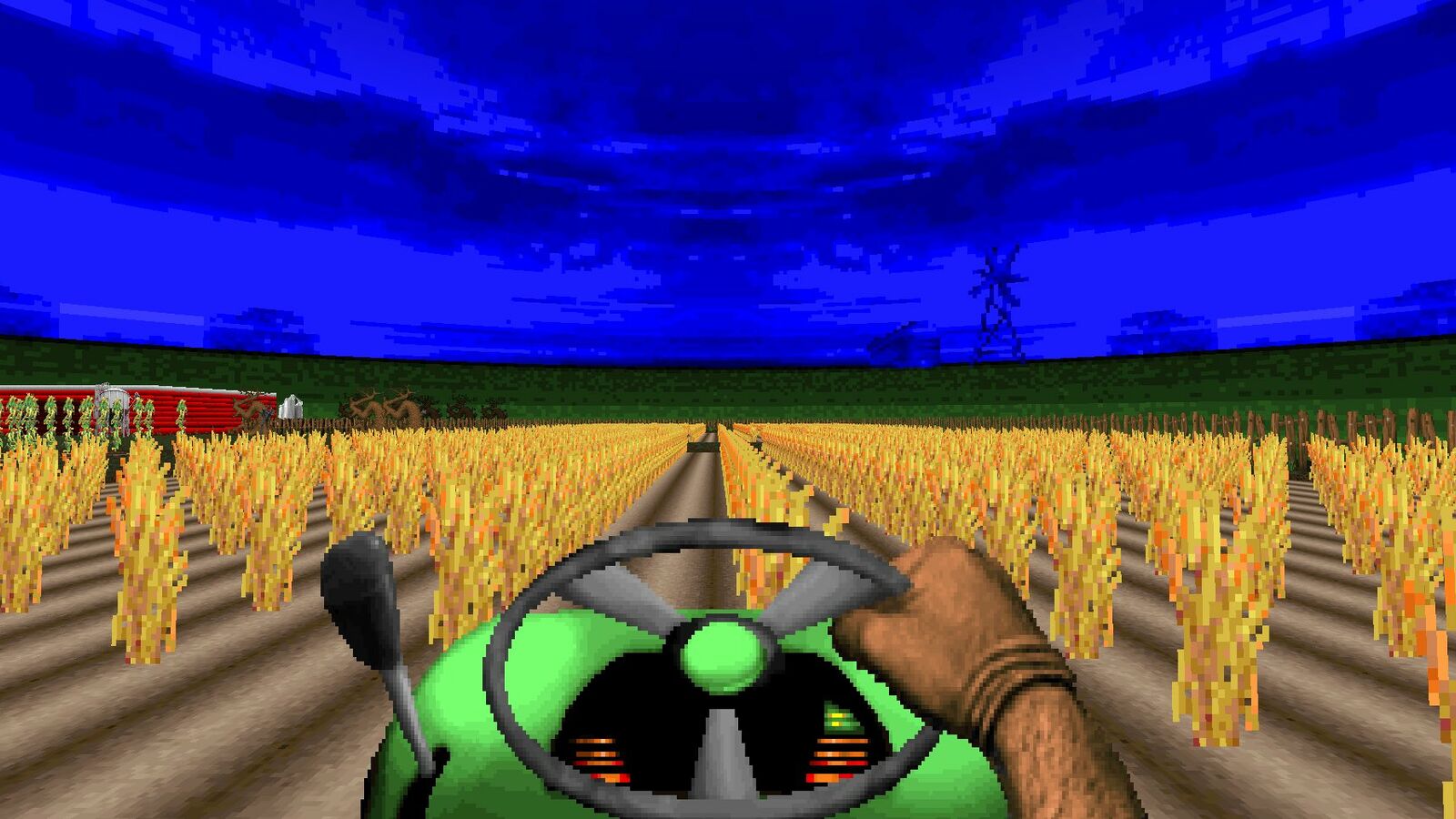 Doom is now playable on a tractor