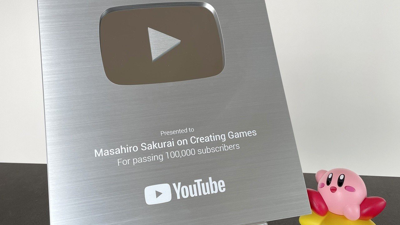 Random: Masahiro Sakurai Shows Off His Silver YouTube Play Button