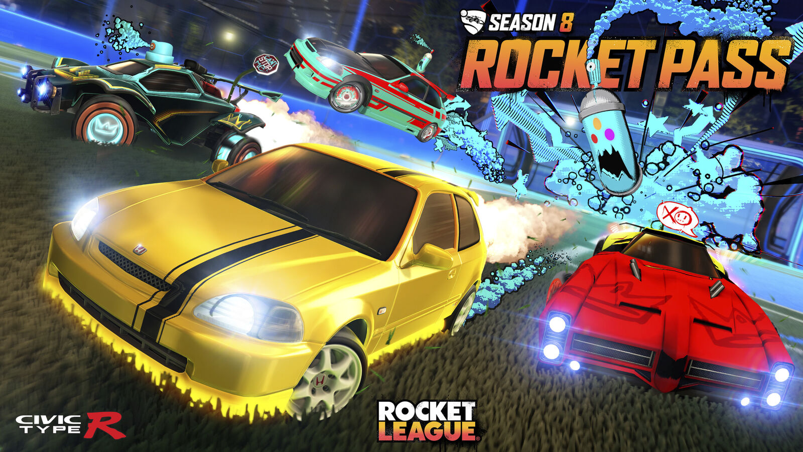 Rocket League Season 8 and its new "artisanal turf" Arena is now live