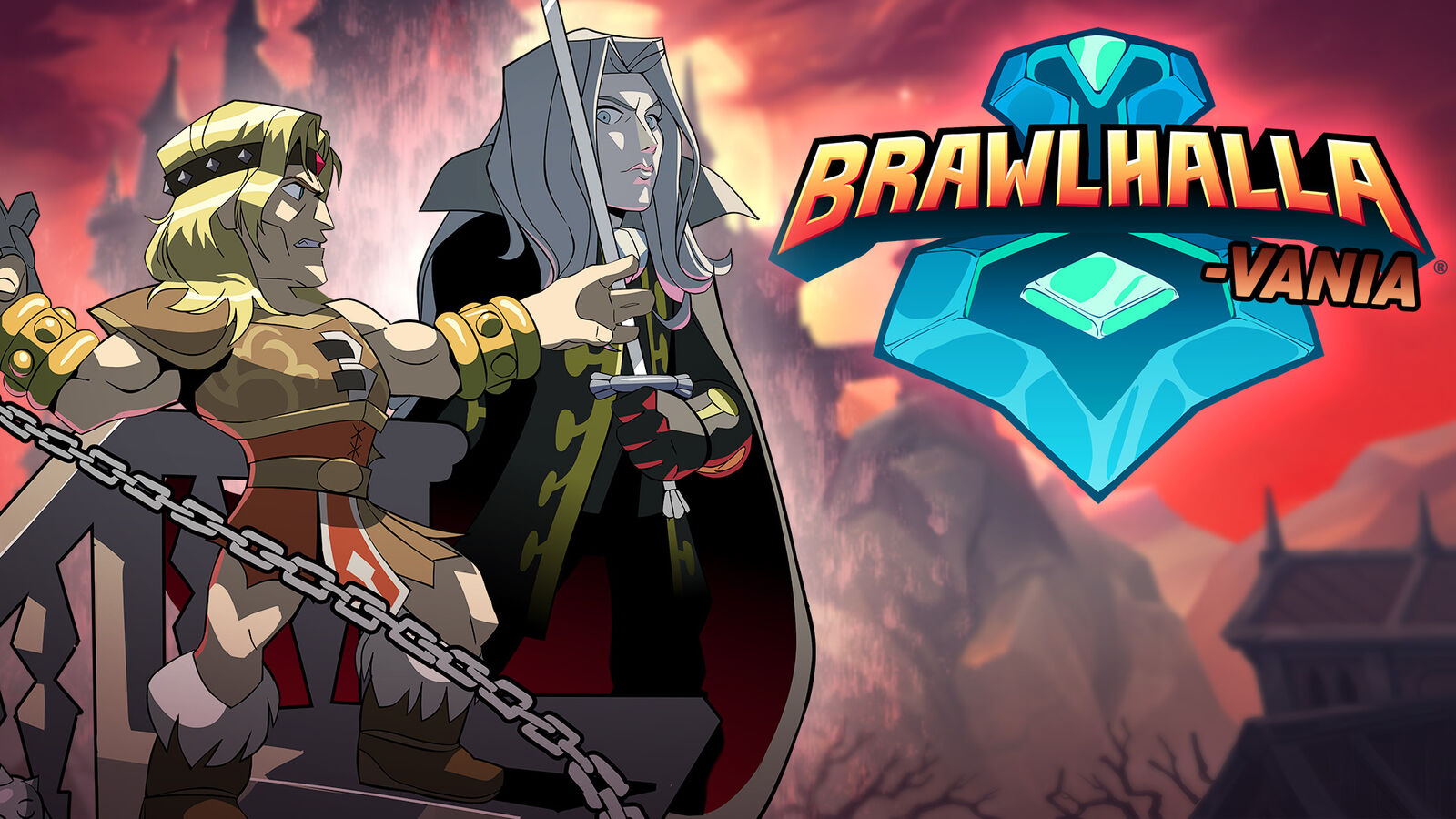 Simon Belmont and Alucard are paying a visit to Brawlhalla over Halloween