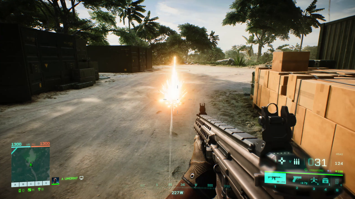 Battlefield 2042 has a dark mode for flashbangs