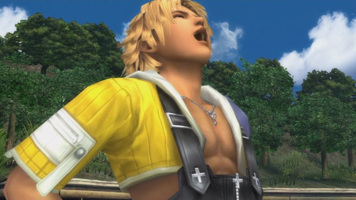 Tidus laughing