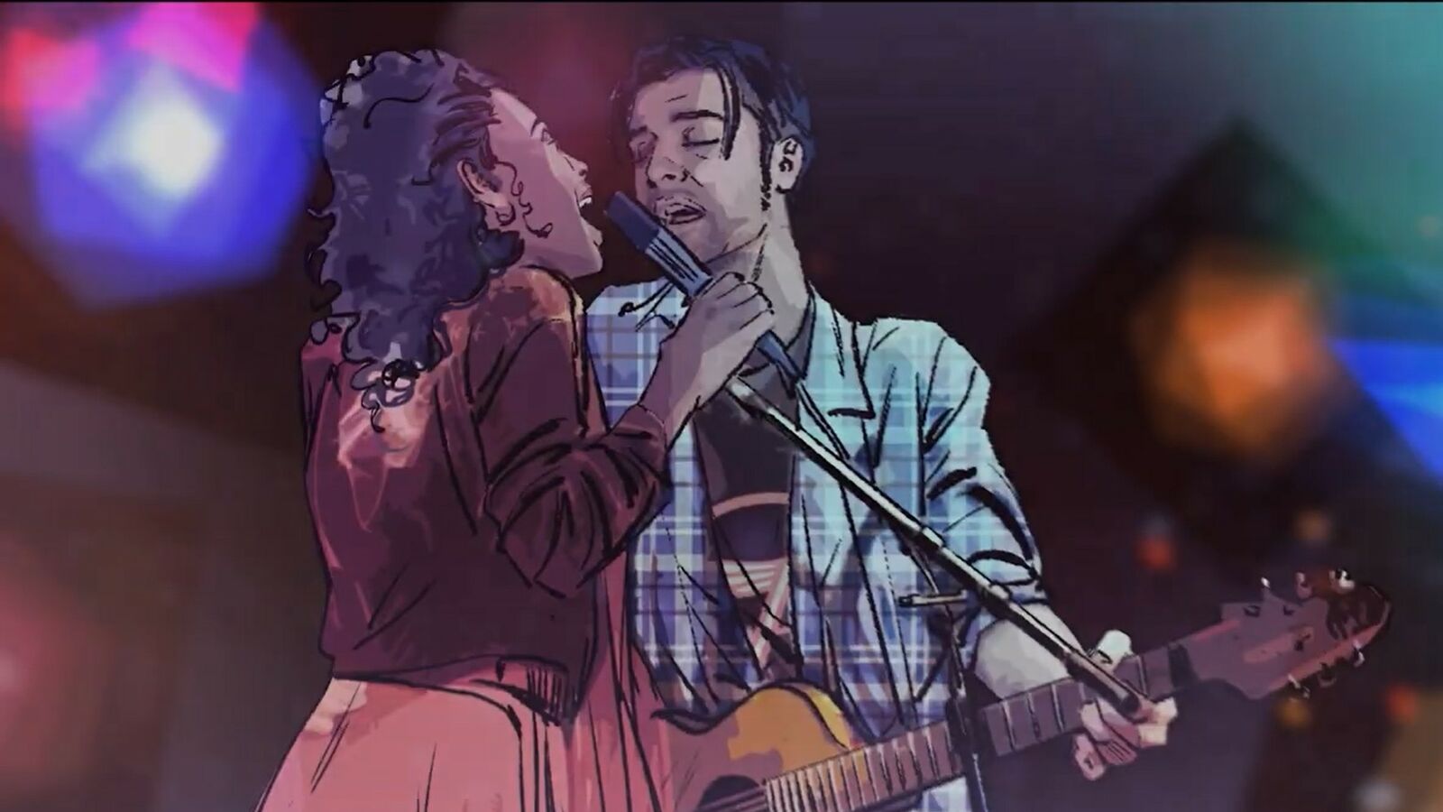 The eye-catching Riley and Rochelle is a tale about "love, pop and the 90s"