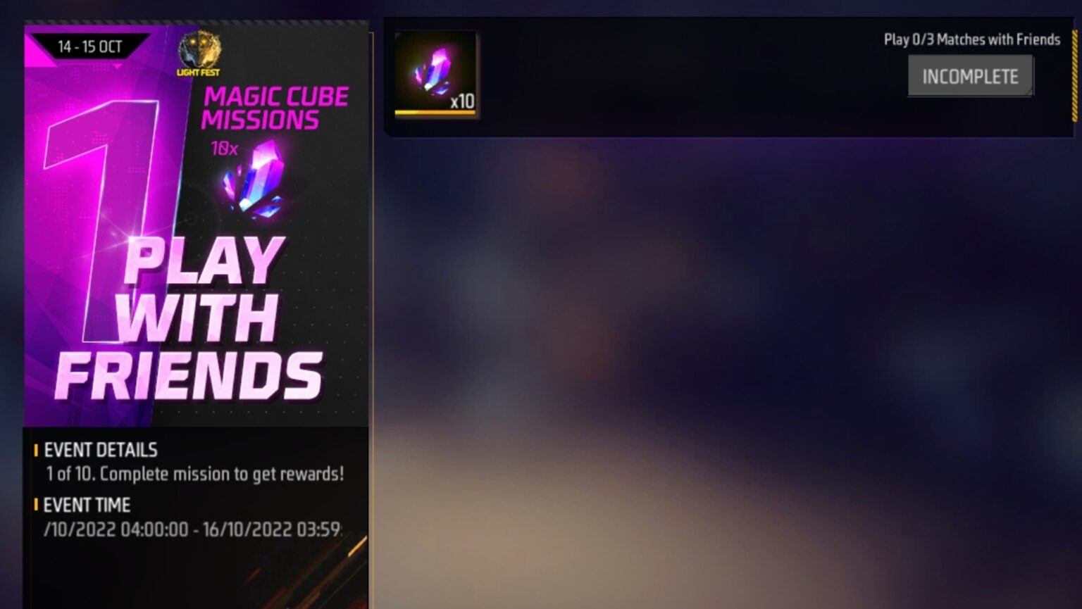 How to get free 10x Cube Fragments in Free Fire MAX from third mission » TalkEsport