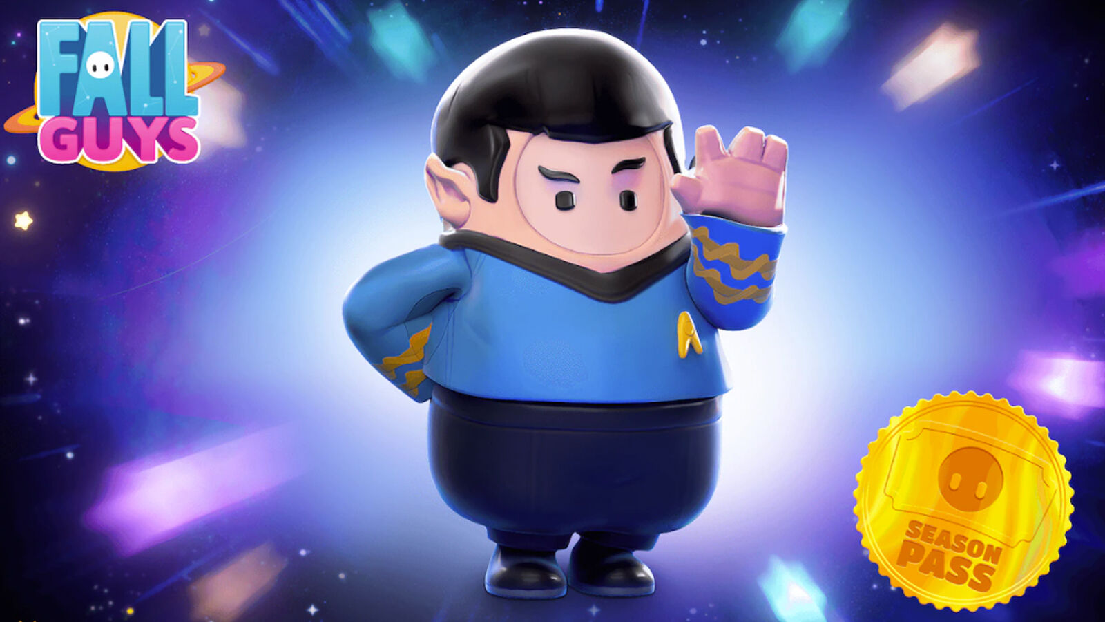 Fall Guys Star Trek crossover lets you dress as Spock and Worf