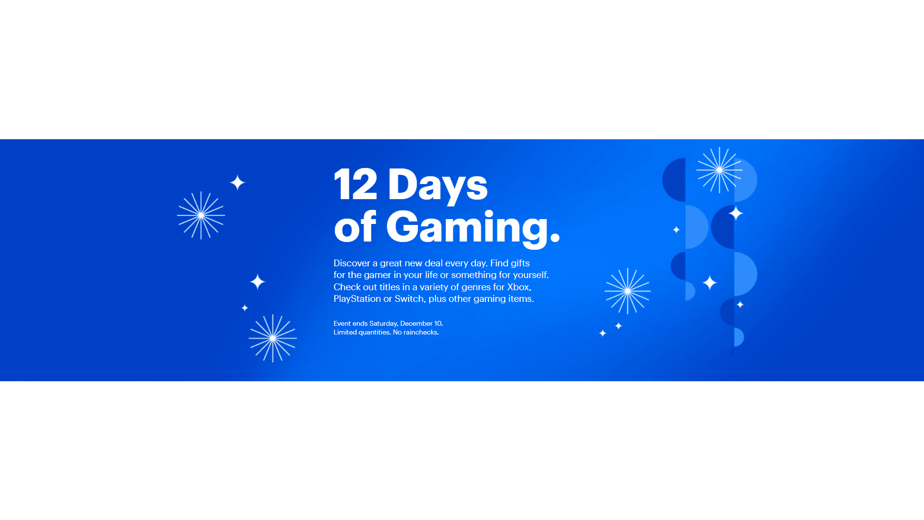 Best Buy's 12 Days of Gaming event starts now!