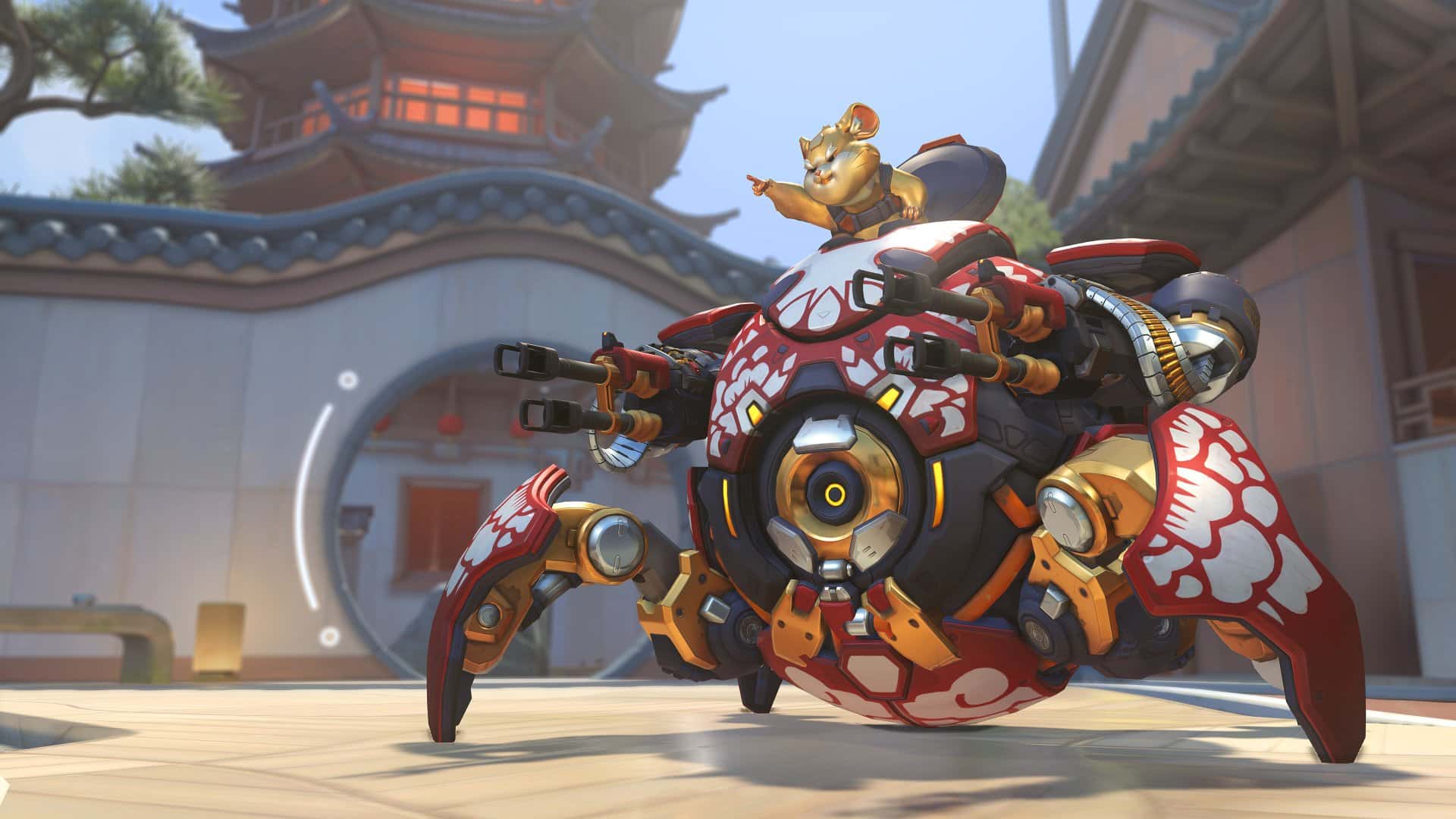 Wrecking Ball, one of the tank heroes you can choose in Overwatch 2