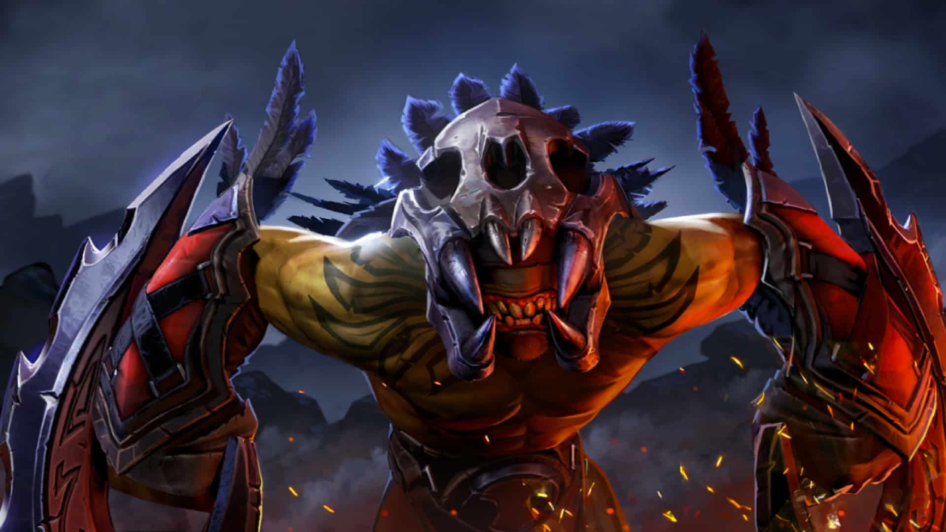 Dota 2 - Bloodseeker uses his blades to kill enemies in Diretide - ft