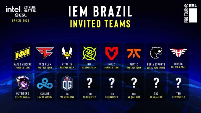 IEM Brazil invited teams. Furia is the only Brazilian team invited to the event