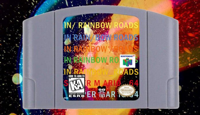 A mockup N64 cartridge of a Radiohead album.