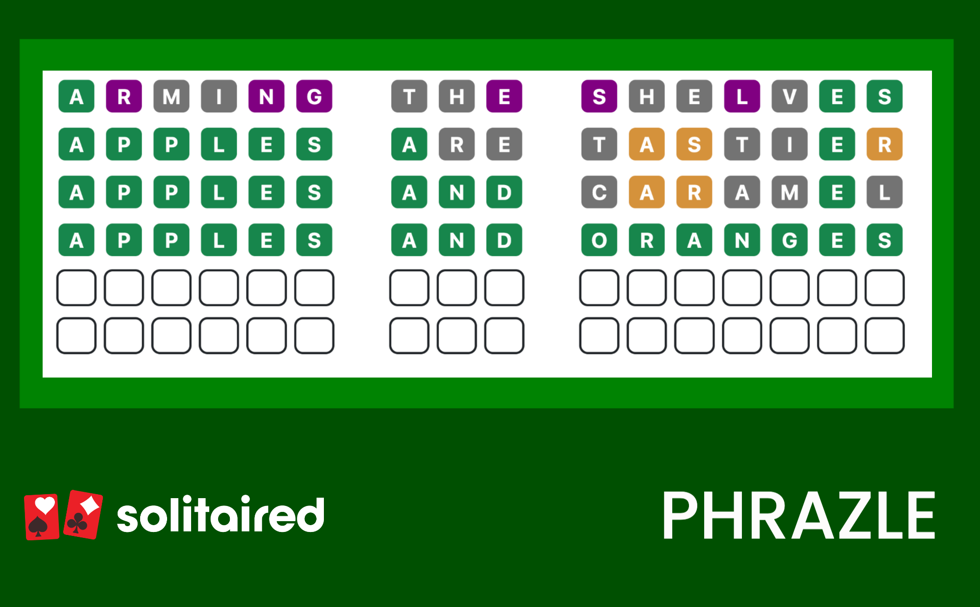 Phrazle answer for today