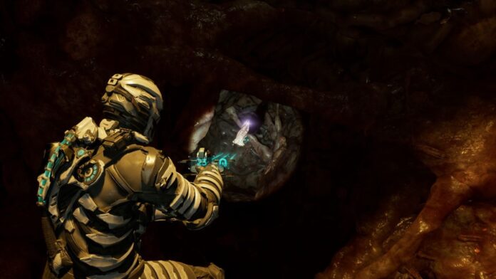 Dead Space Marker Fragment inside a Necromorph growth