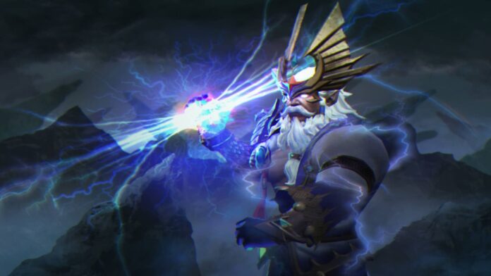 Dota 2 - Zeus casts Thundergod's Wrath to kill enemy heroes