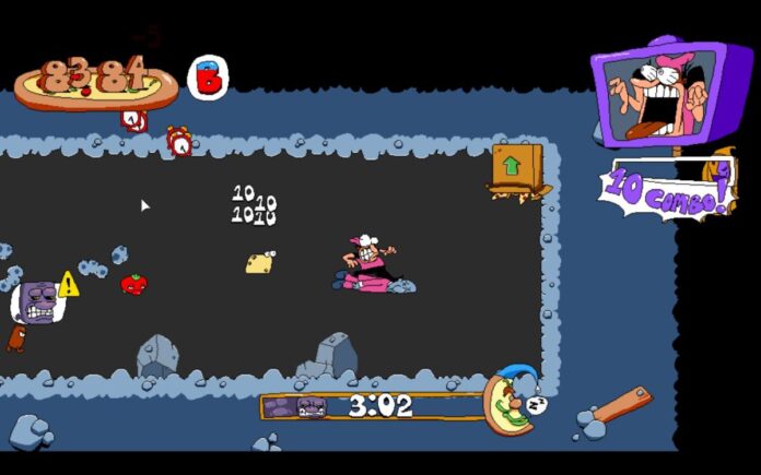 A screenshot of a level from Pizza Tower.