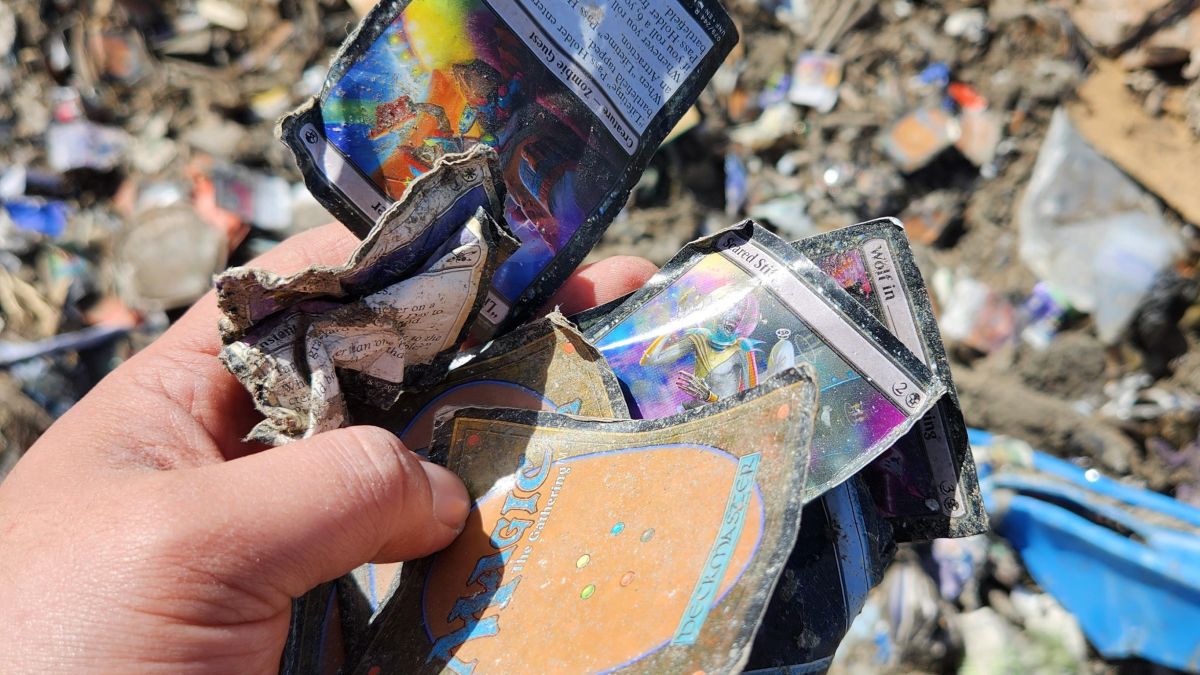 Somebody tossed at least $100K of Magic: The Gathering cards in a landfill