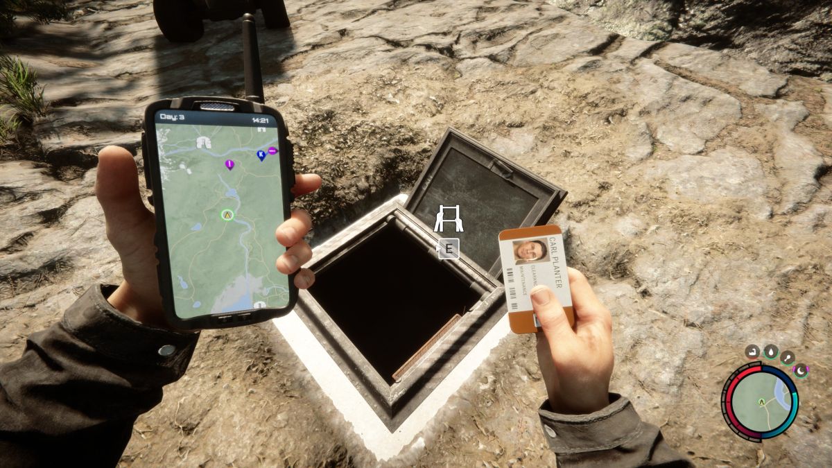 Sons of the Forest map with keycard loactions marked