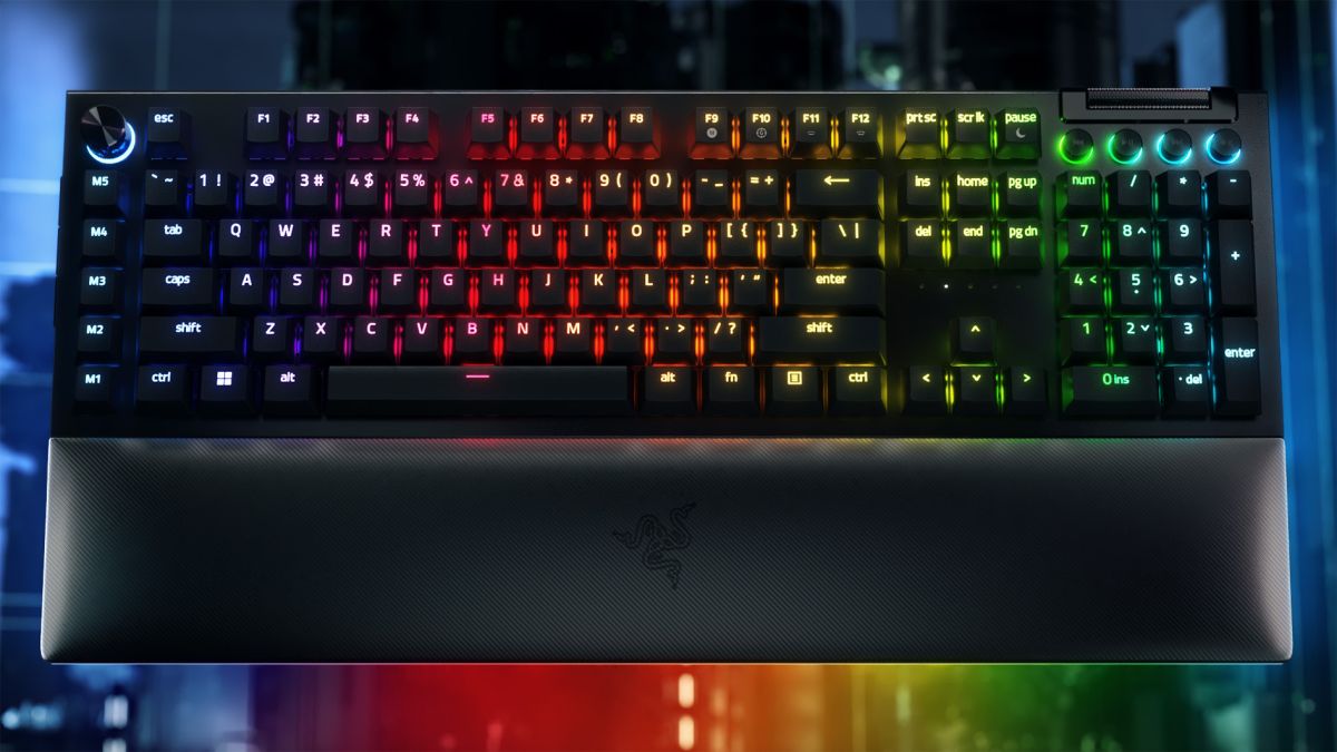 Razer's new BlackWidow V4 Pro wireless gaming keyboard is a beast with a price to match