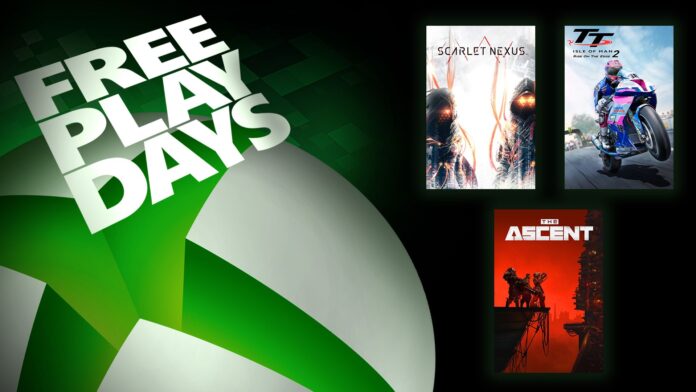 Free Play Days – Scarlet Nexus, TT Isle of Man Ride on the Edge 2, and The Ascent