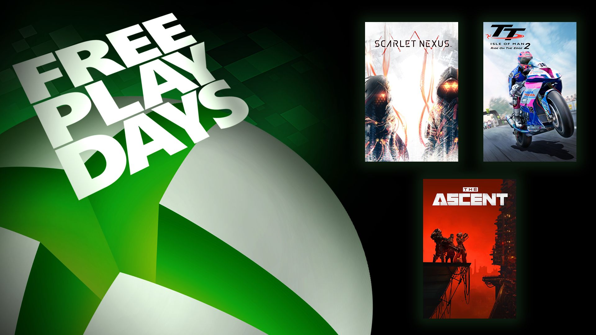 Free Play Days – Scarlet Nexus, TT Isle of Man Ride on the Edge 2, and The Ascent