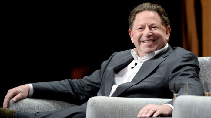 CEO of Activision Blizzard, Bobby Kotick, speaks onstage during 