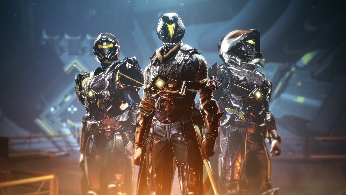 Guardians wearing Season of the Seraph armour.