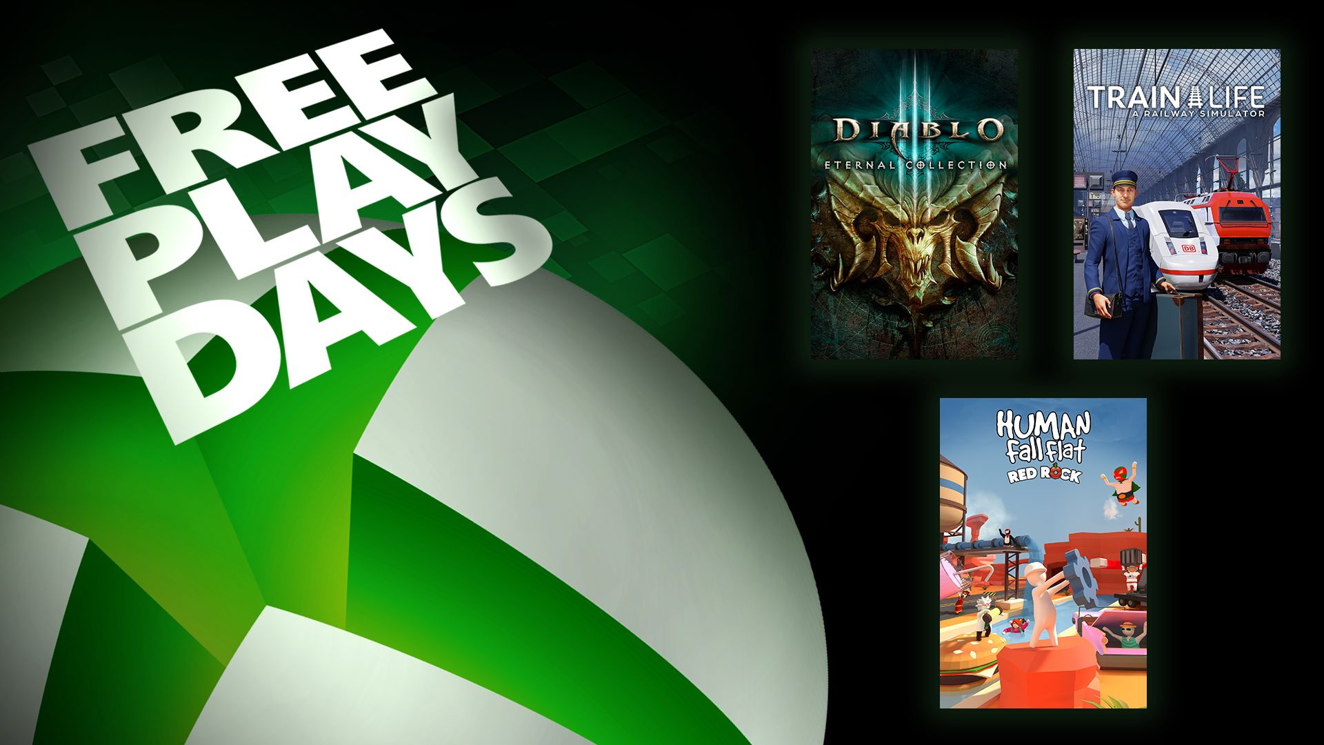 Free Play Days – Diablo III: Eternal Collection, Train Life: A Railway Simulator, and Human Fall Flat
