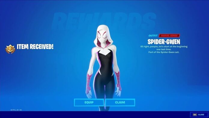 Sweatiest Fortnite Skins - Spider Gwen