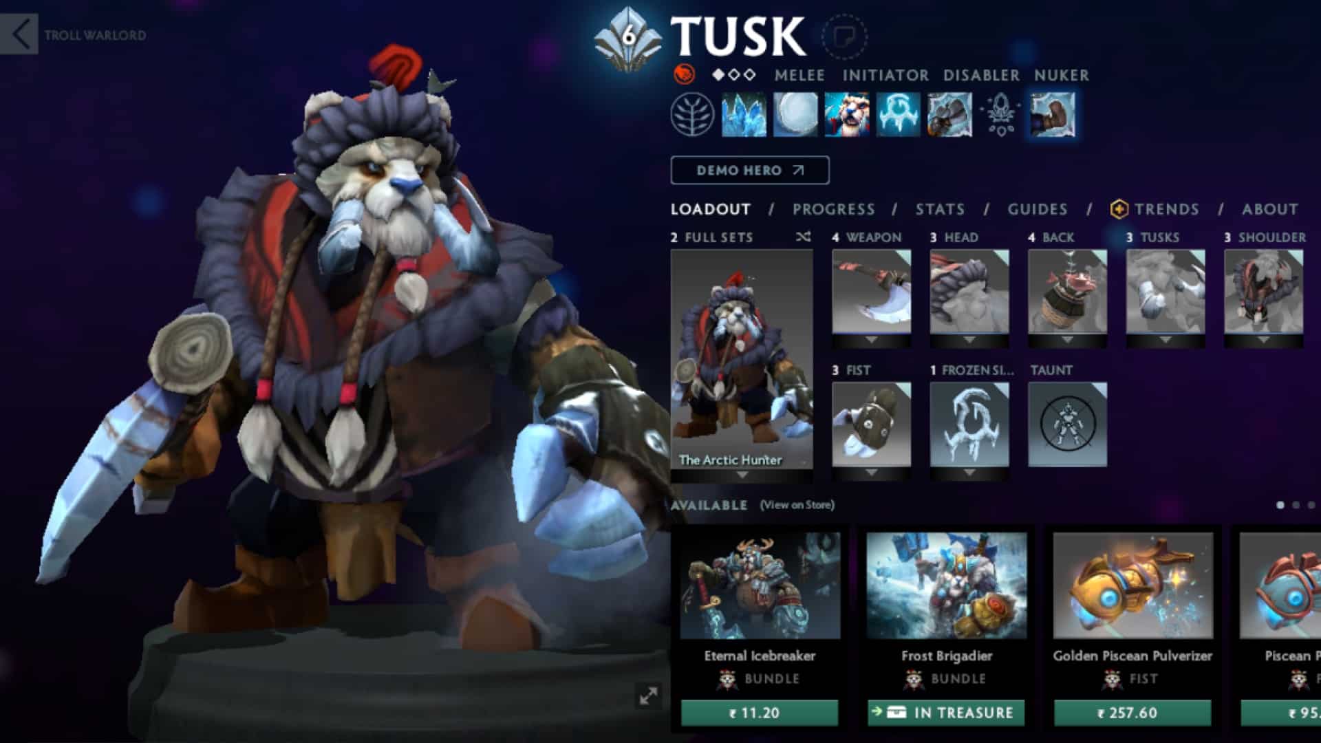 Dota 2 Tusk Guide – Prevent Enemies from Escaping using Ice Shards