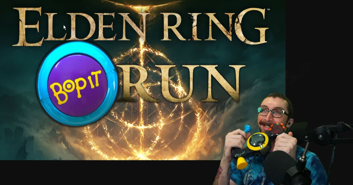 Streamer completes Elden Ring with a custom Bop-It toy