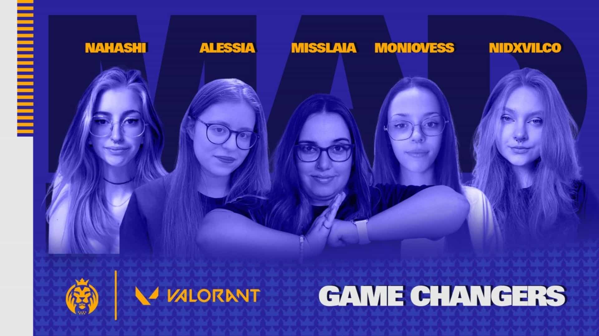 OverActive Media Signs MAD Lions All-Female Valorant Team for Game Changers