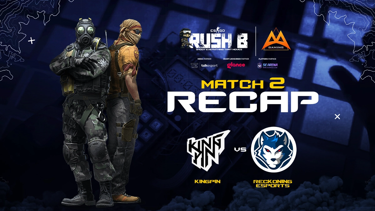 Kingpins dominated Reckoning Esports in a 2-0 win in the upper bracket of AA Gaming