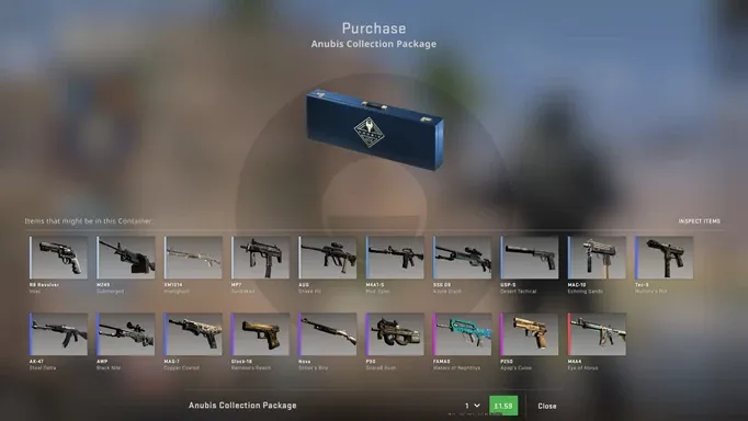 CS:GO players spend millions of dollars on the new Anubis Collection Package within the first 24 hours of its release, with at least 5.5 million cases opened resulting in $11 million dollars in revenue for Valve.