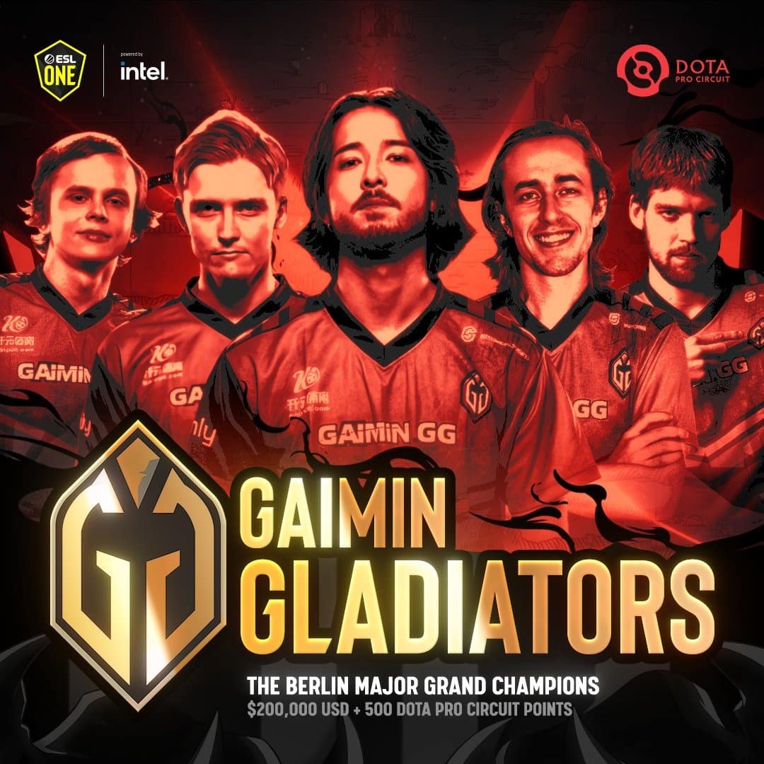 Berlin Major Champions Gaimin Gladiators’ TI12 Spot Still Unconfirmed