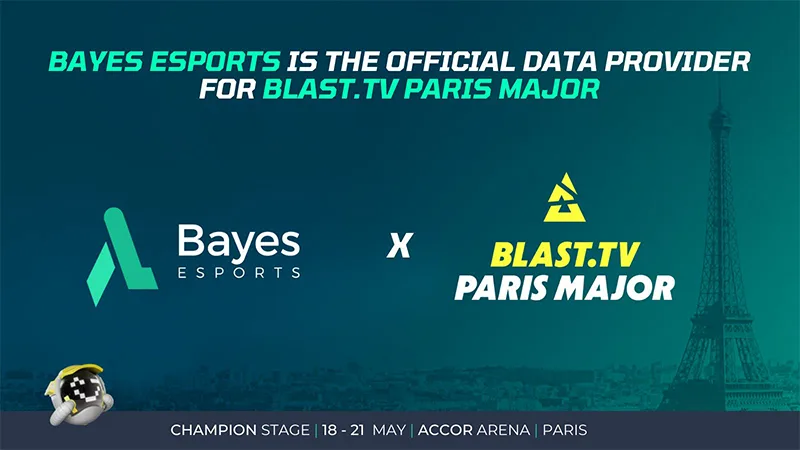 Bayes Esports Blast Paris CSGO Major Data Provision Partnership