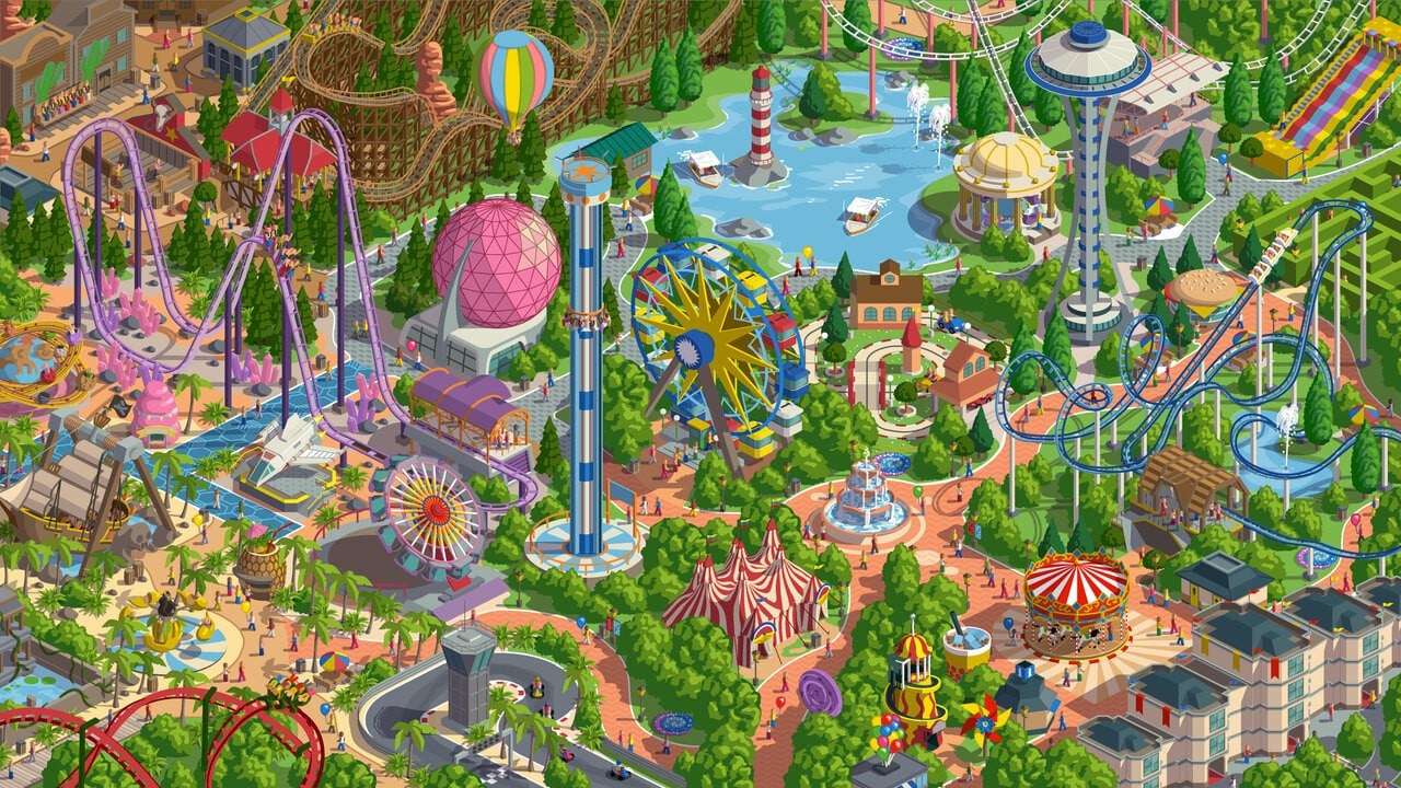 Rollercoaster Tycoon Adventures Deluxe Speeds Onto Switch Next Month