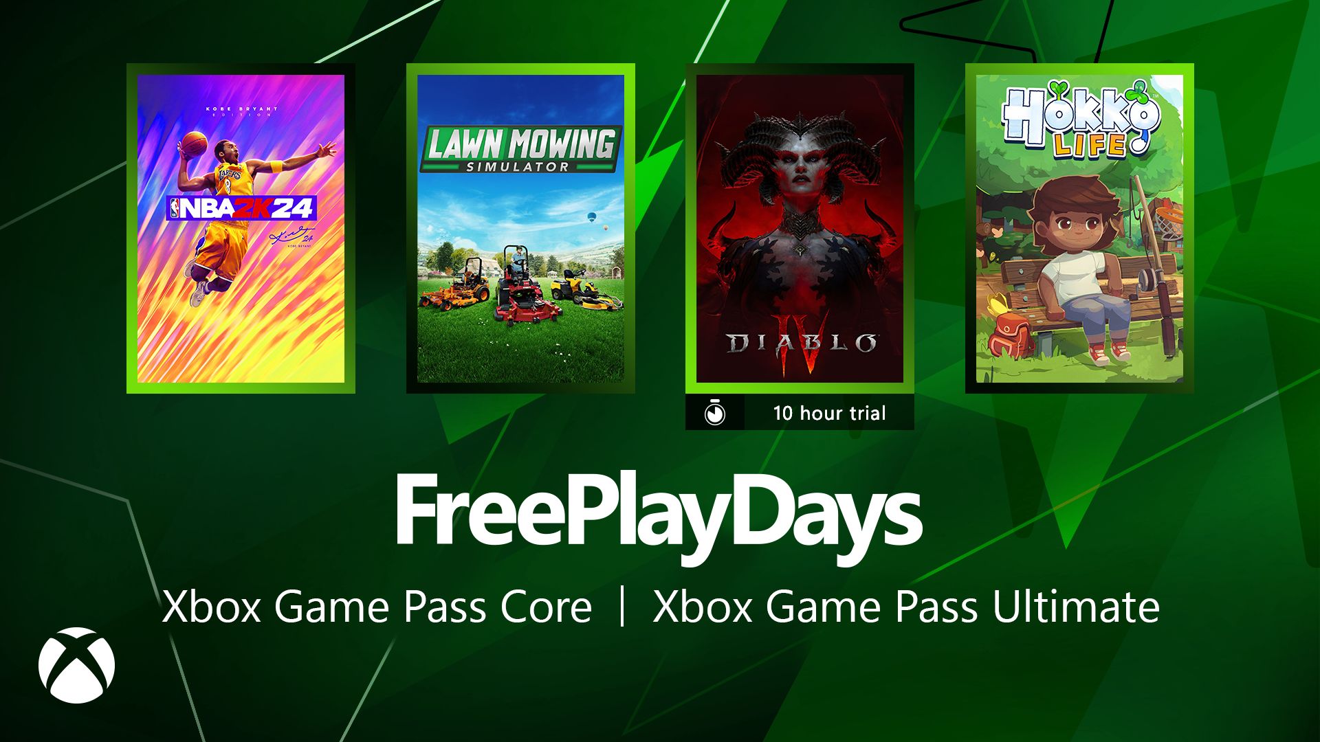 Free Play Days – NBA 2K24, Lawn Mowing Simulator, Diablo IV, and Hokko Life