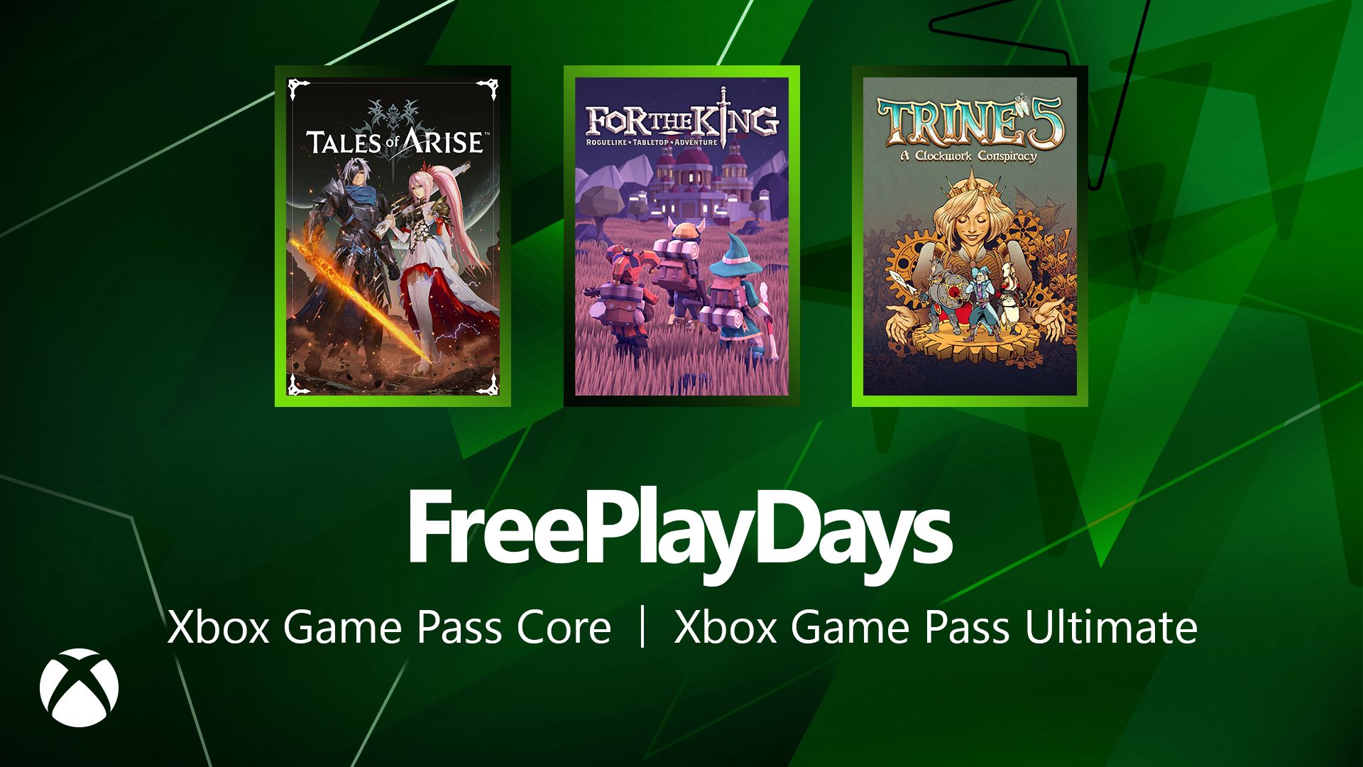 Free Play Days – Tales of Arise, For the King, and Trine 5: A Clockwork Conspiracy