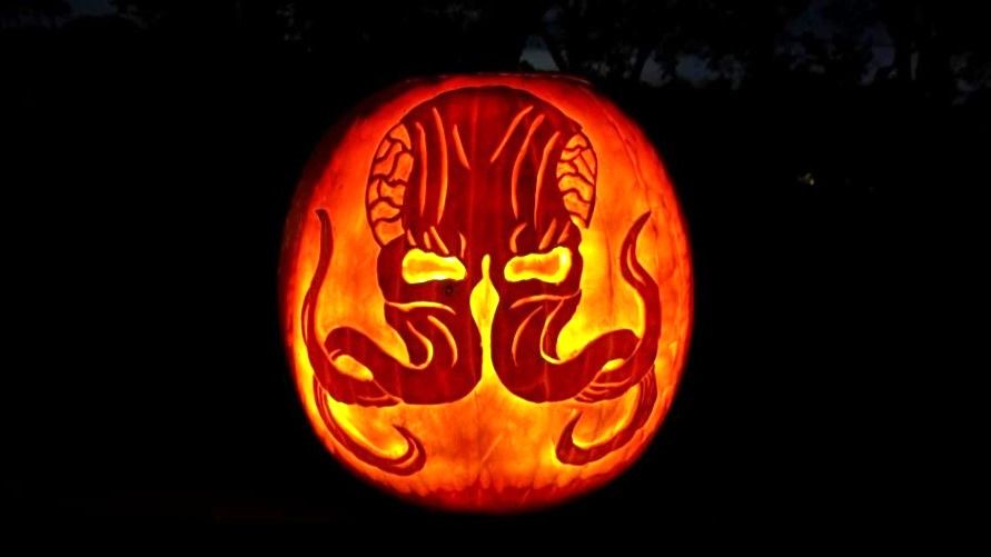 Mindflayer pumpkin carving 