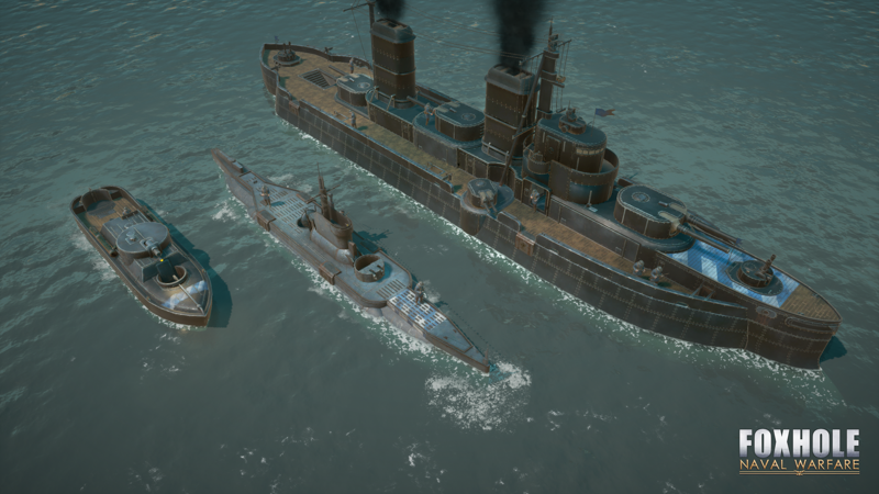 Warfare MMO Foxhole is adding naval combat complete with huge multi-person ships