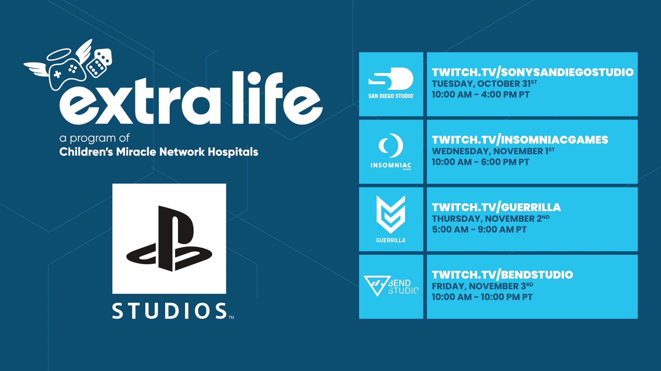 Join PlayStation Studios for Extra Life 2023 livestream gaming and fundraising – PlayStation.Blog