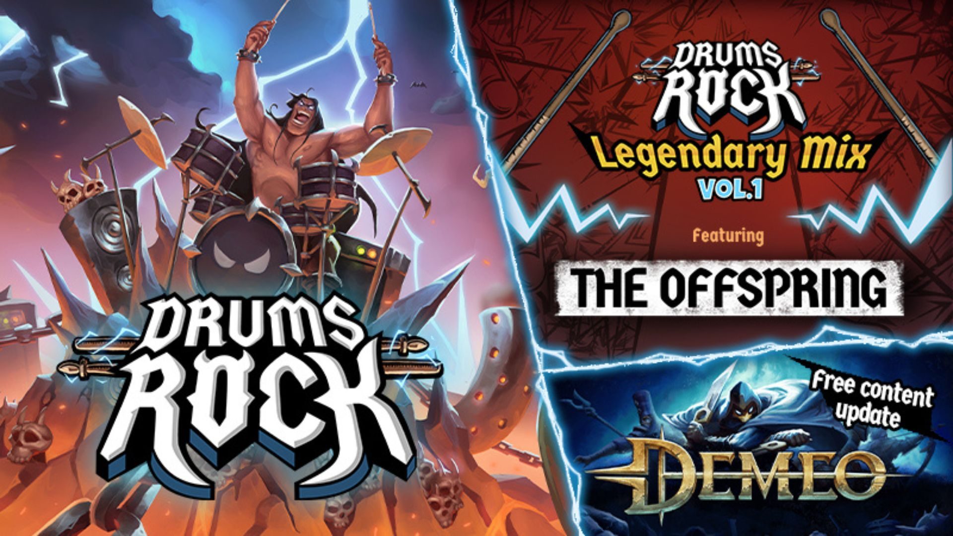 The Drums Rock DLC Legendary Mix Vol I featuring The Offspring is now available – PlayStation.Blog