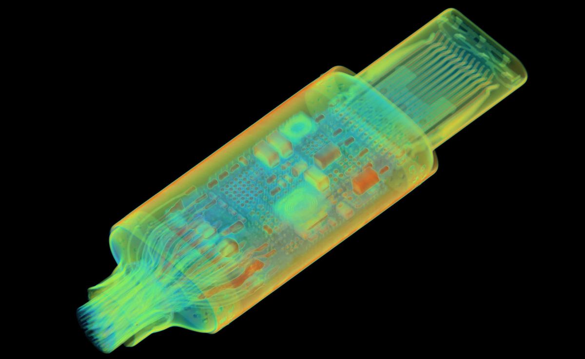 Before you judge me for drooling over these gorgeous 3D CT scans of USB cables I implore you to check them out yourself