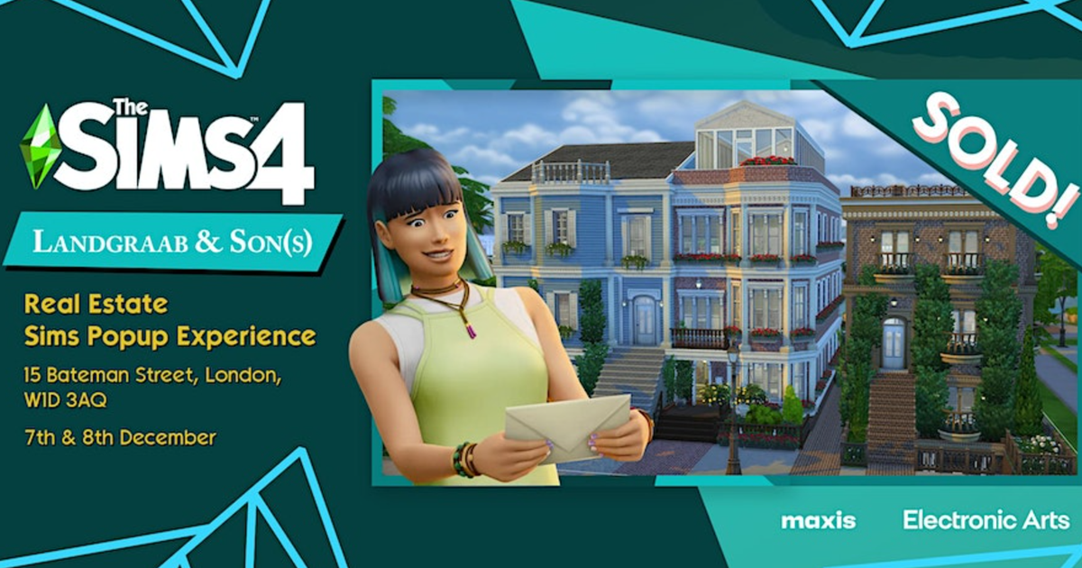 Roleplay as a landlord in The Sims 4’s upcoming real-life “immersive pop-up installation”