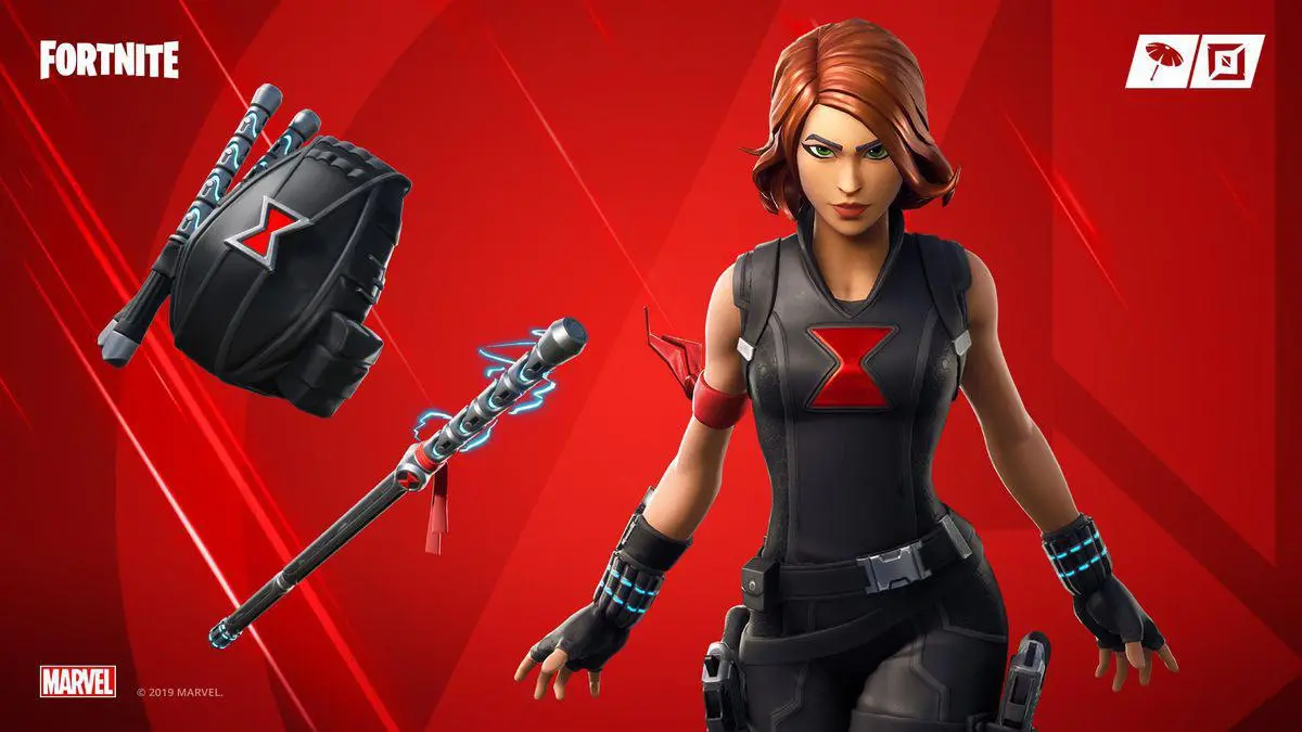 og black widow fortnite