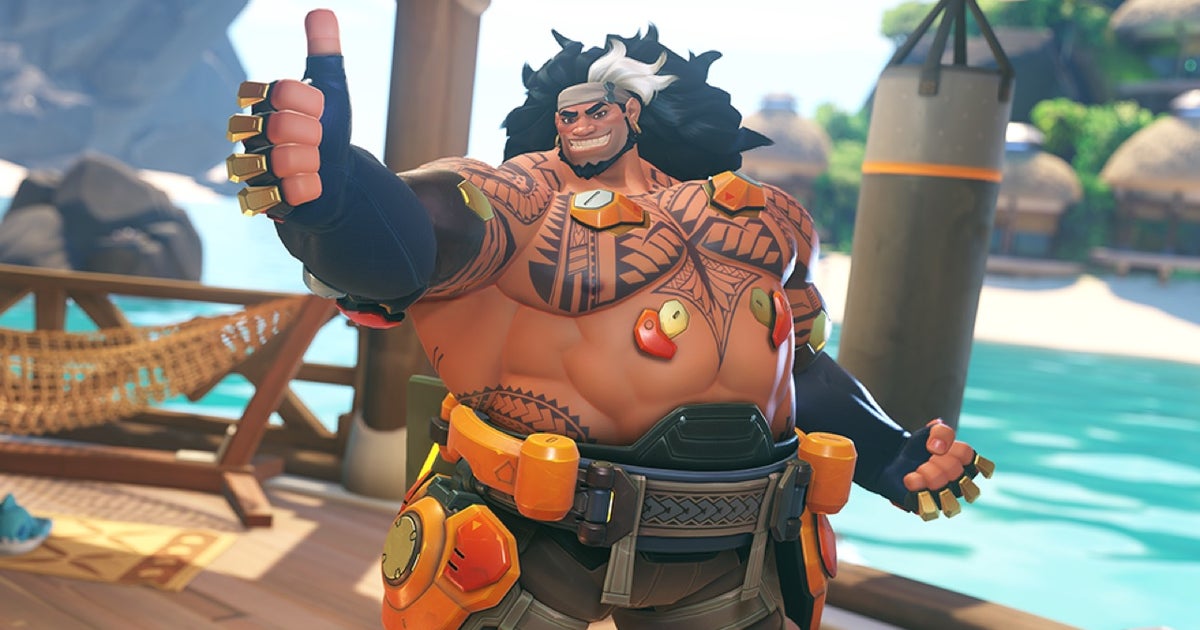 Overwatch 2's 39th hero is double chaingun-wielding tank Mauga