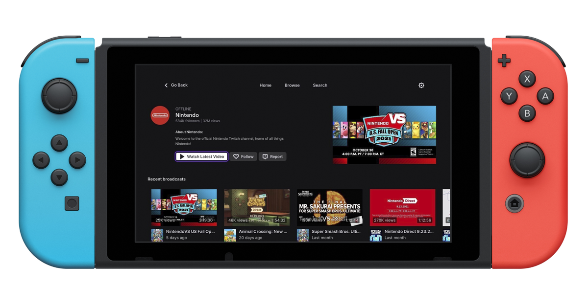 Twitch app on Switch shutting down