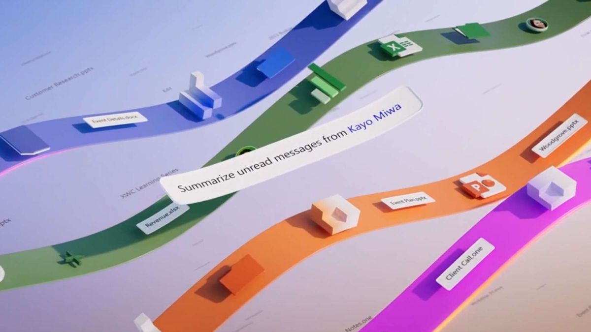 A screenshot of Microsoft 365 Copilot promotion animation