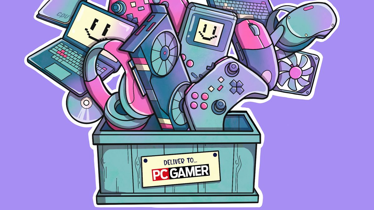 PC Gamer new products box illustration