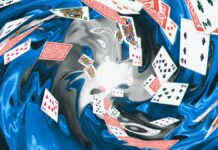 Playing cards swirl in an interdimensional vortex in Balatro