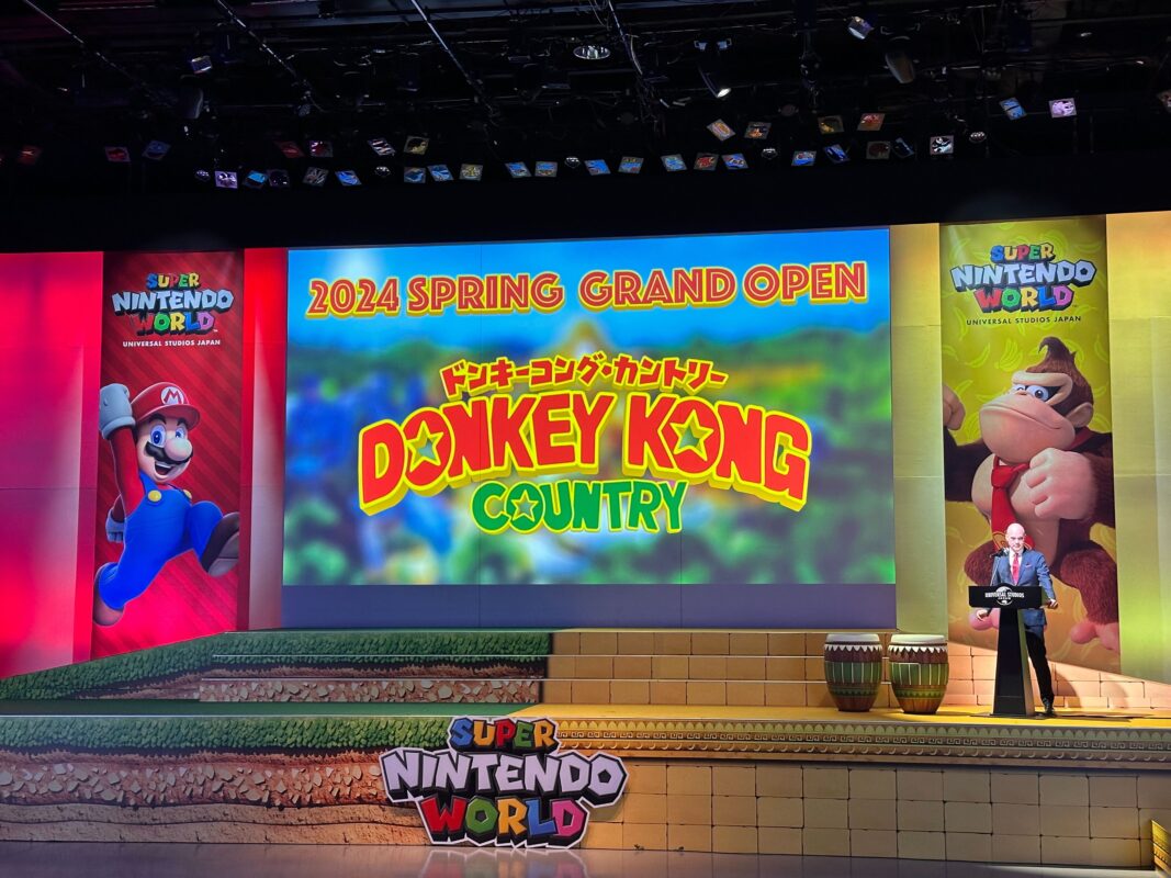 Japan: Donkey Kong Country will feature at Super Nintendo World in spring 2024